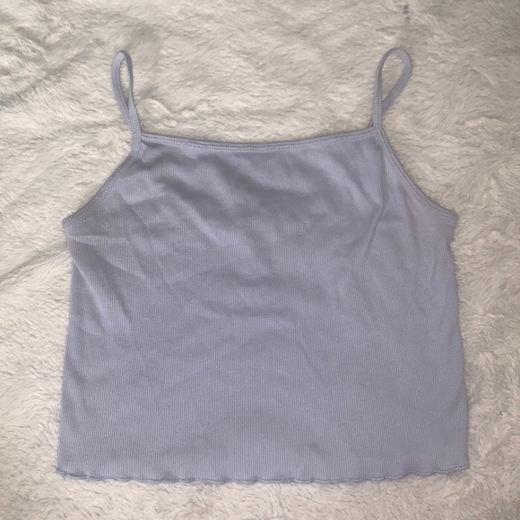 (2 for $10) baby blue forever 21 cropped tank
